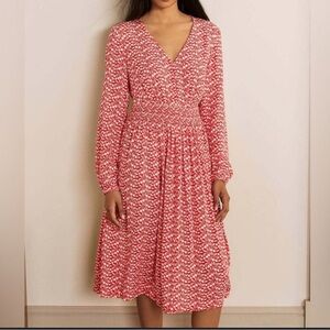 Boden cherry red dress, mid length. Size us 6R.